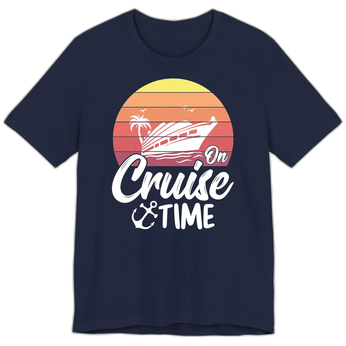 On Cruise Time Premium T-Shirt in Navy