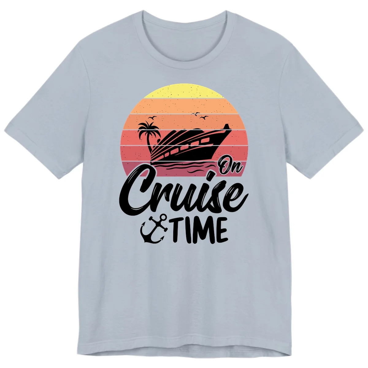On Cruise Time Premium T-Shirt in Light Blue