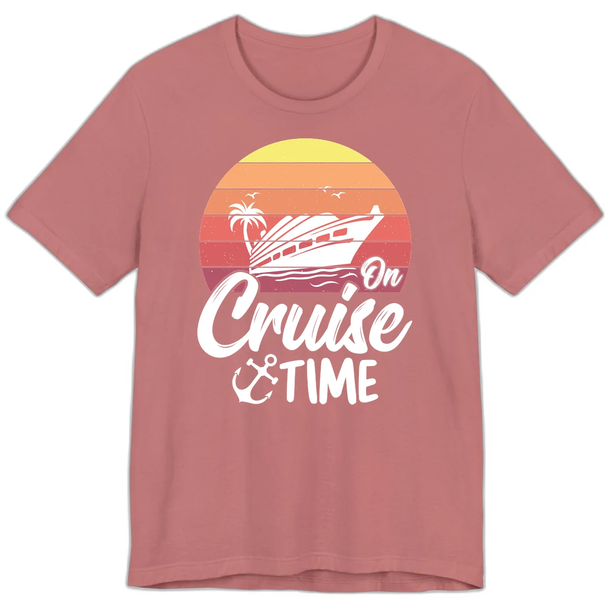 On Cruise Time Premium T-Shirt in Mauve