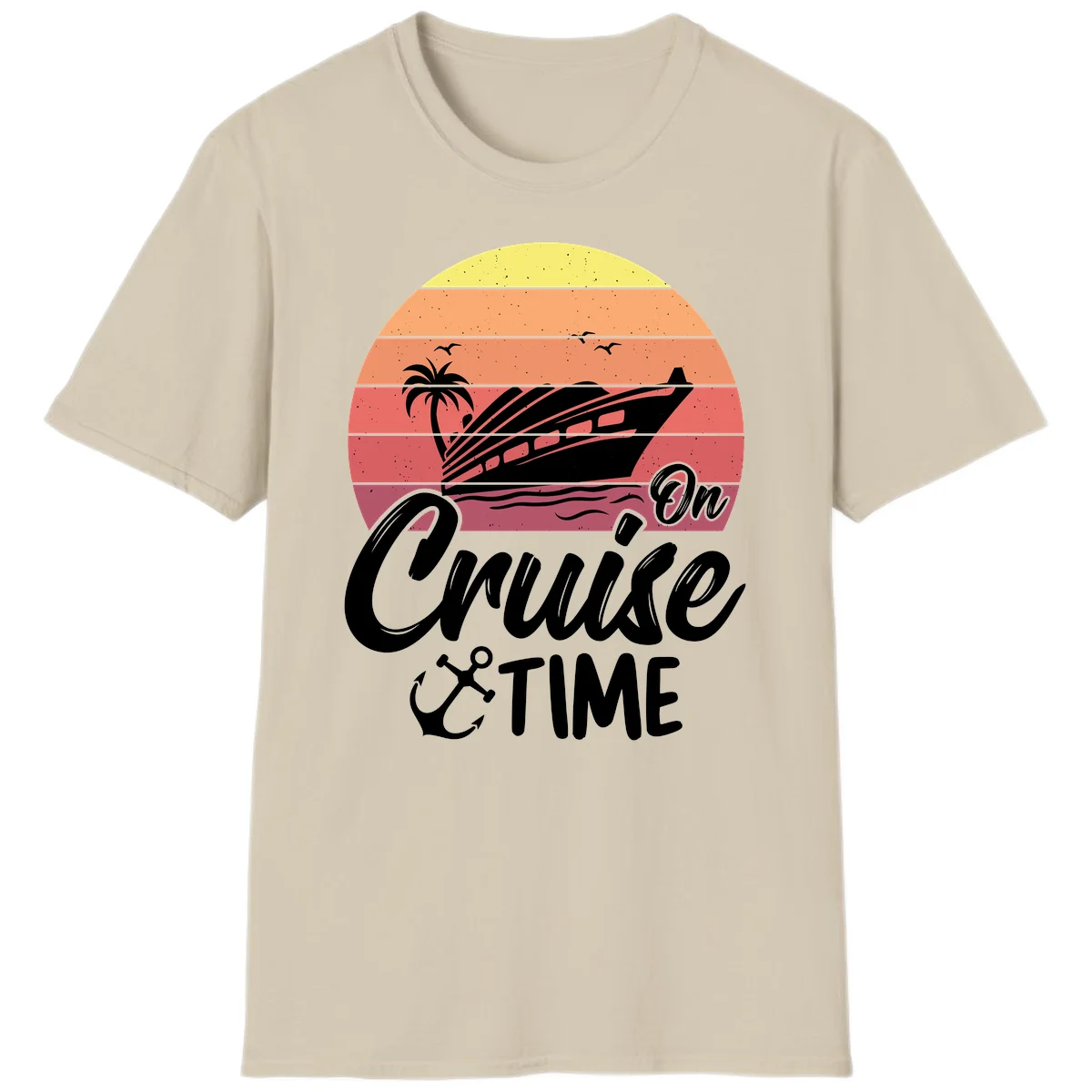 On Cruise Time T-Shirt in Sand