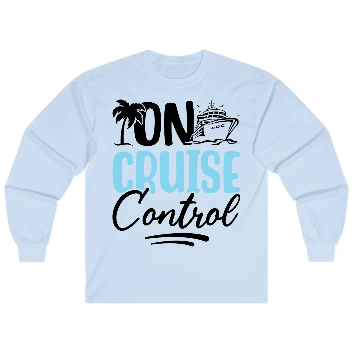 On Cruise Control Long Sleeve in Light Blue