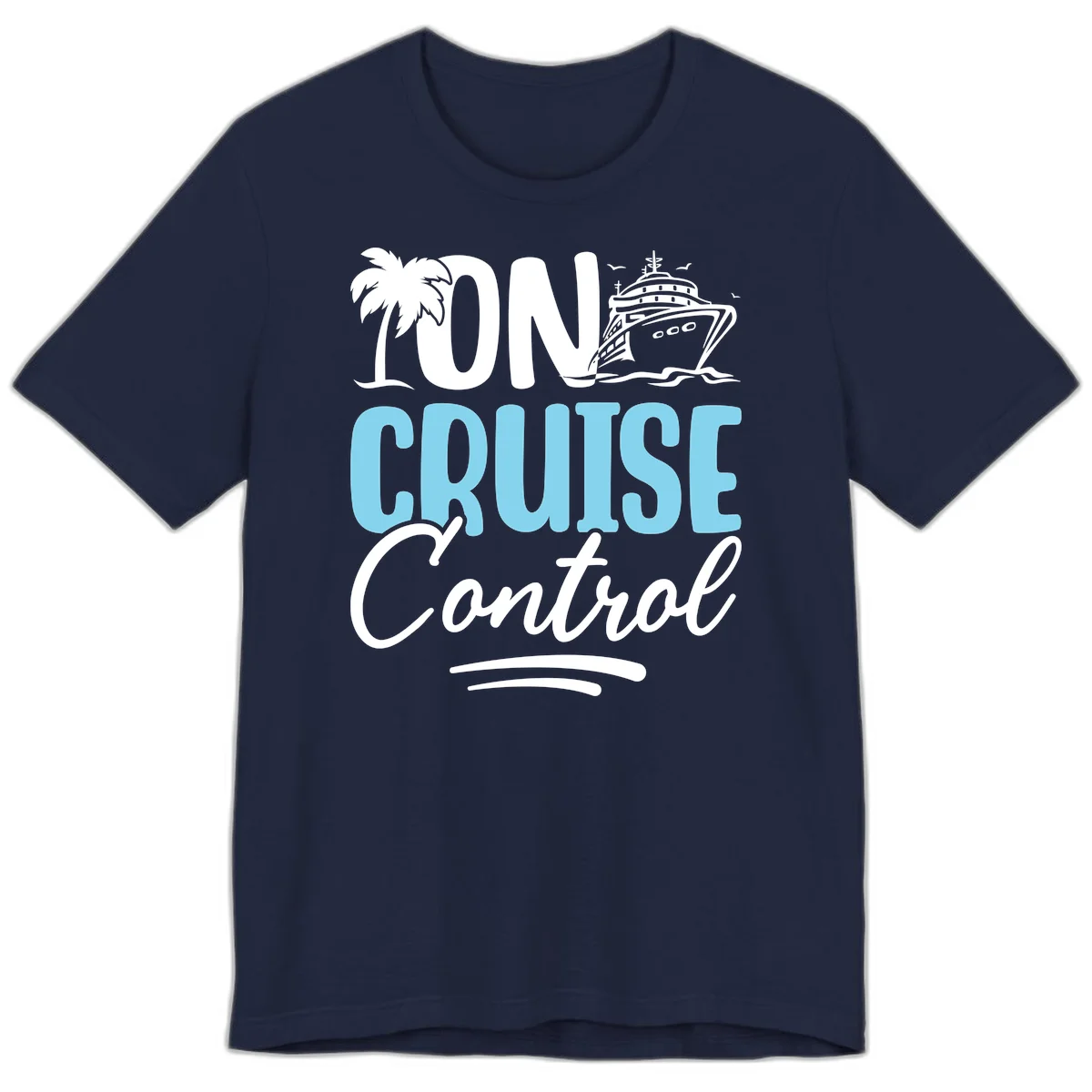 On Cruise Control Premium T-Shirt in Navy