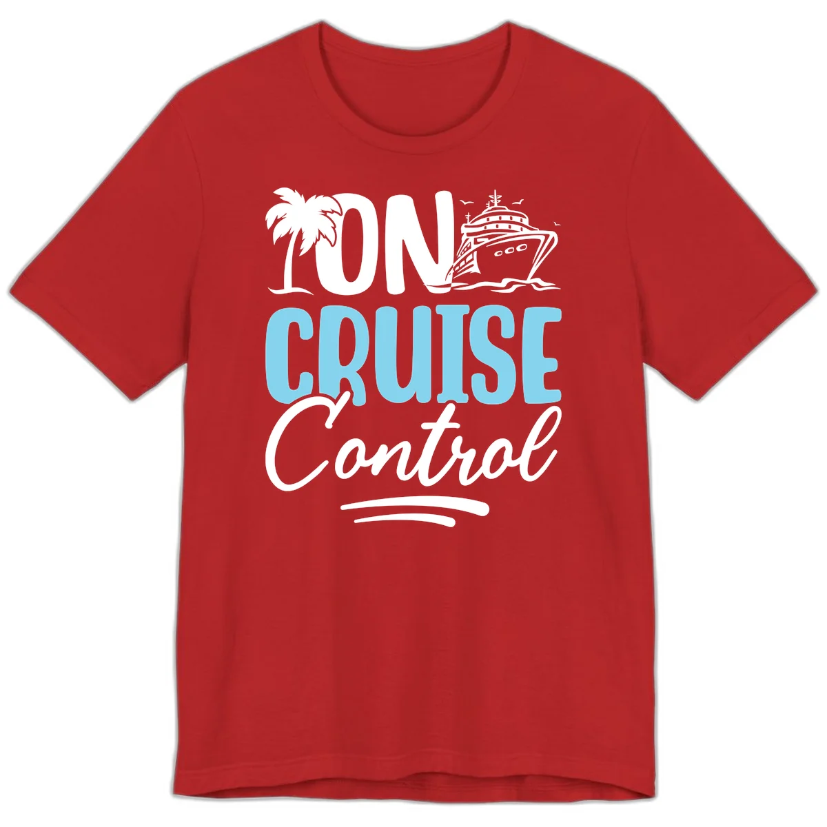 On Cruise Control Premium T-Shirt in Red
