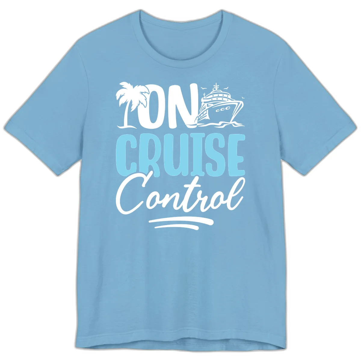 On Cruise Control Premium T-Shirt in Ocean Blue