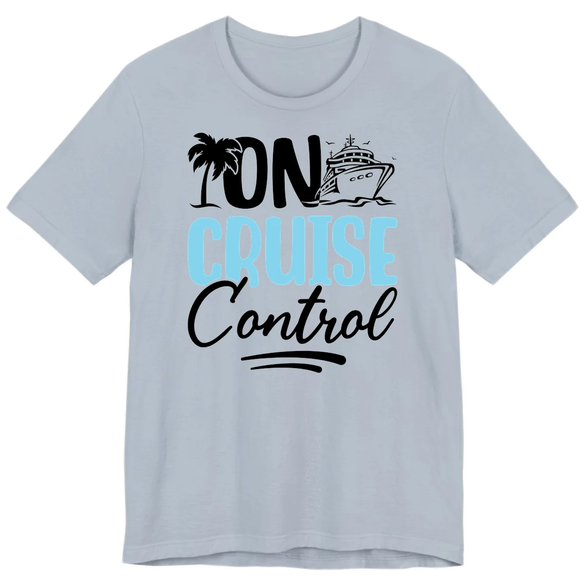 On Cruise Control Premium T-Shirt in Light Blue