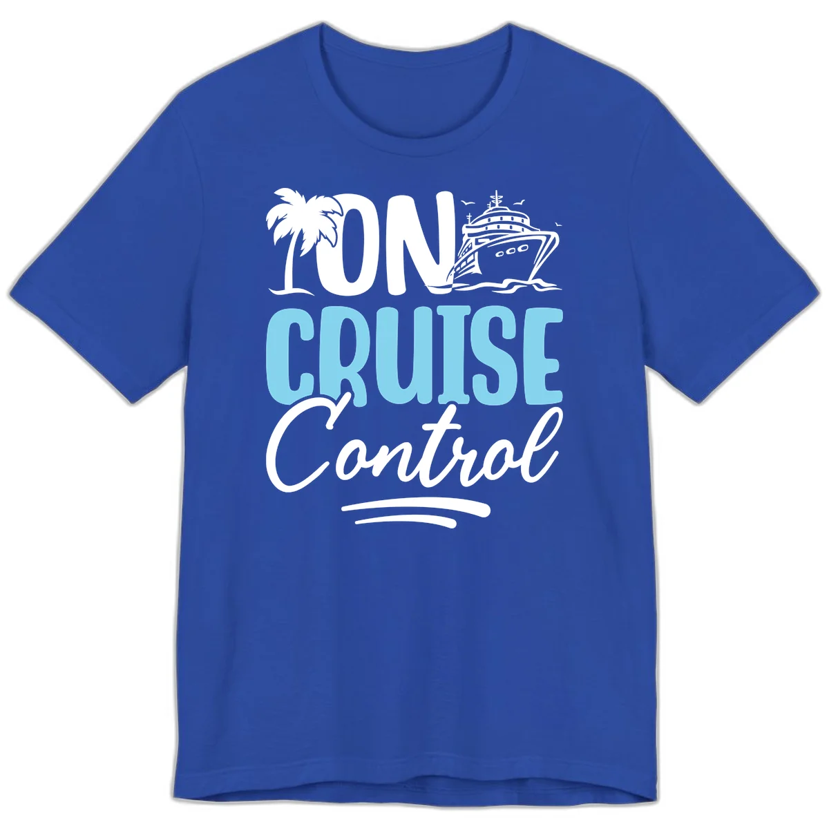 On Cruise Control Premium T-Shirt in True Royal