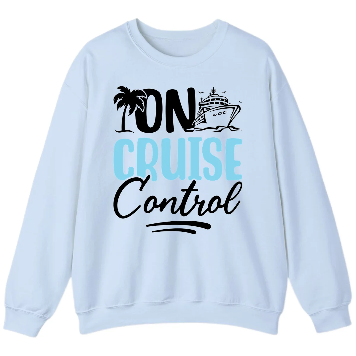 On Cruise Control Sweatshirt in Light Blue