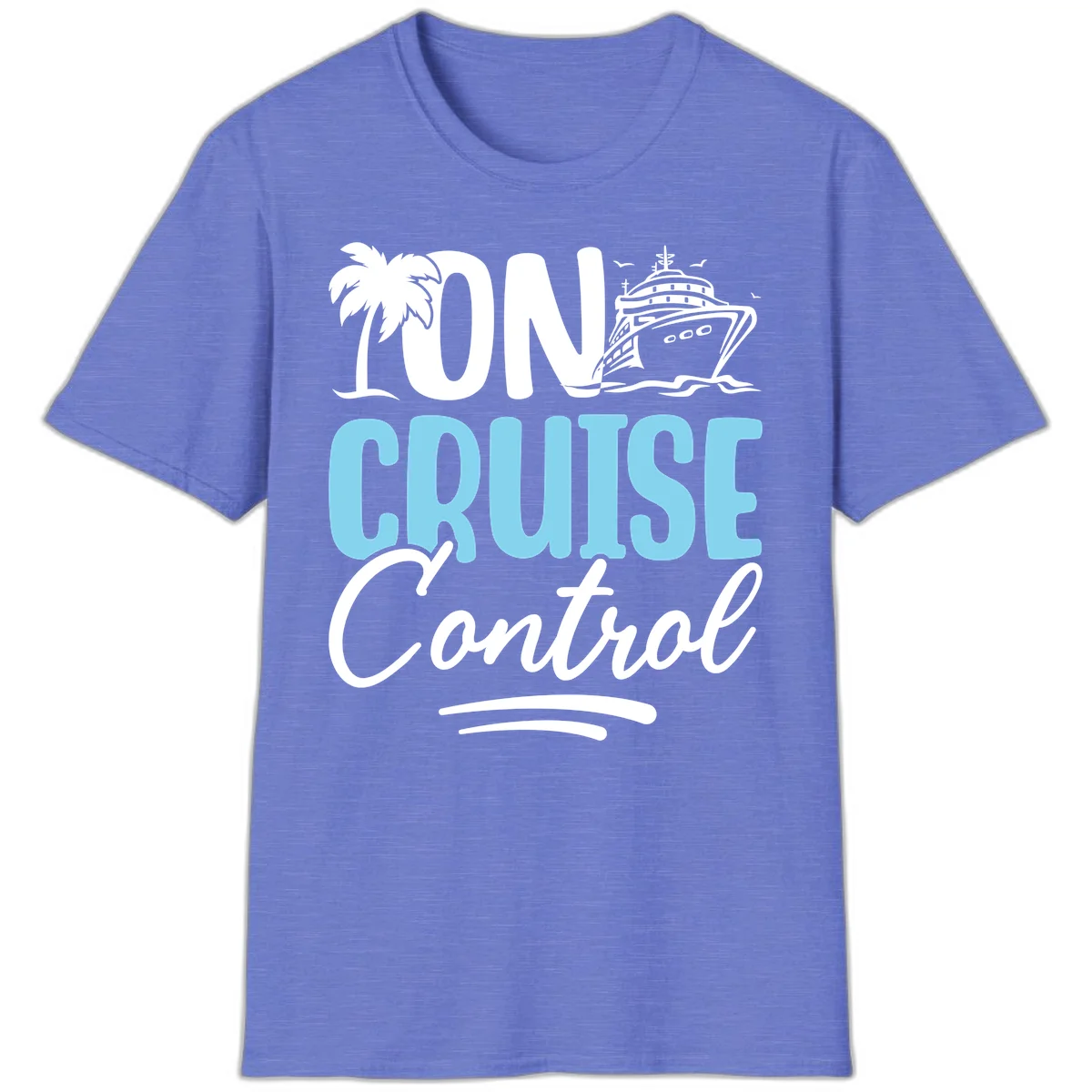 On Cruise Control T-Shirt in Heather Royal