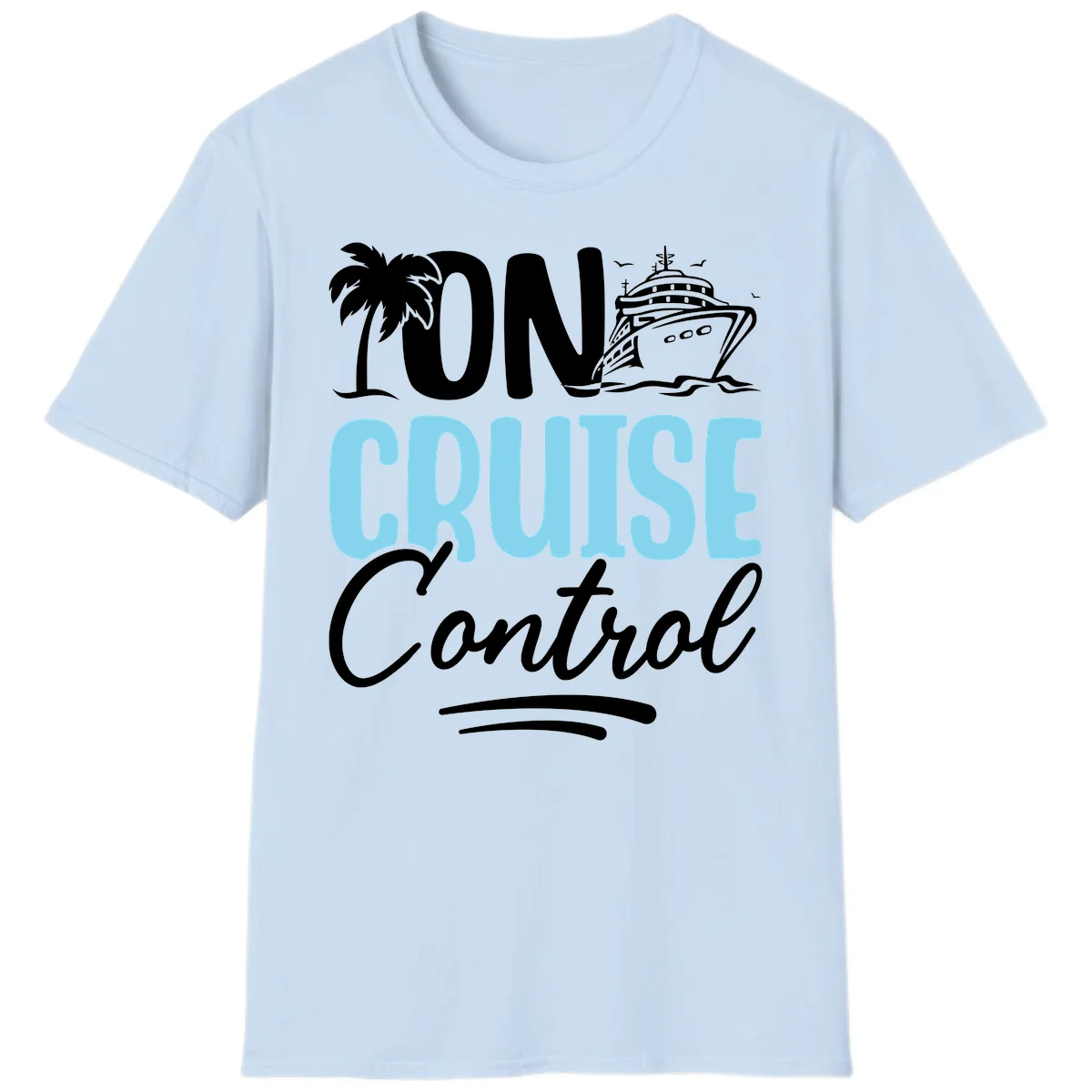 On Cruise Control T-Shirt in Light Blue