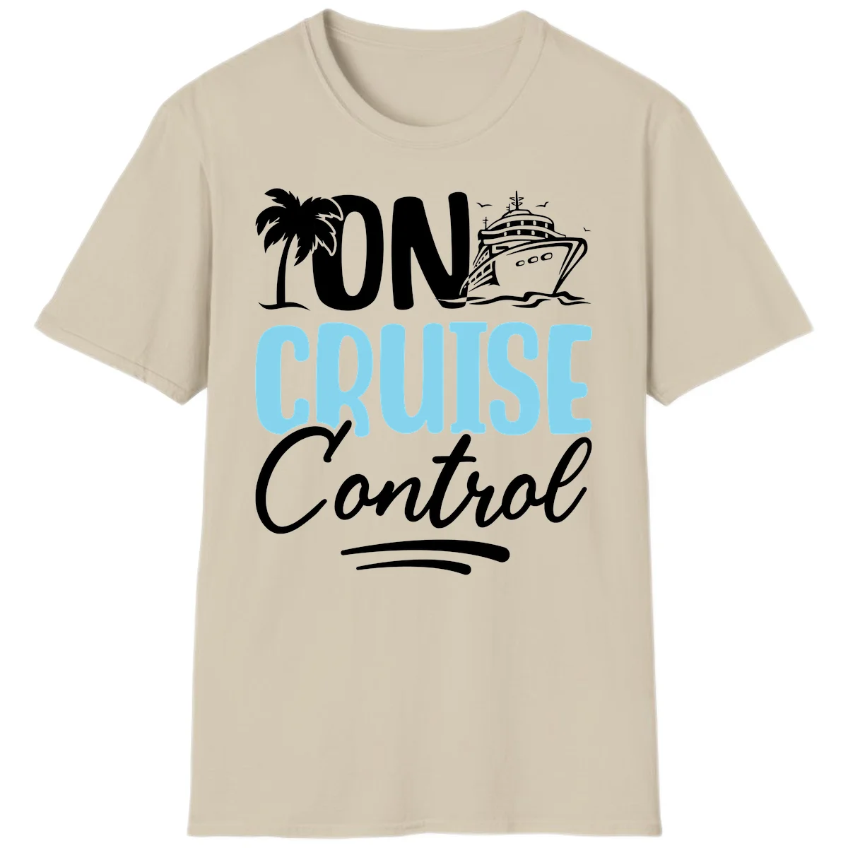 On Cruise Control T-Shirt in Sand