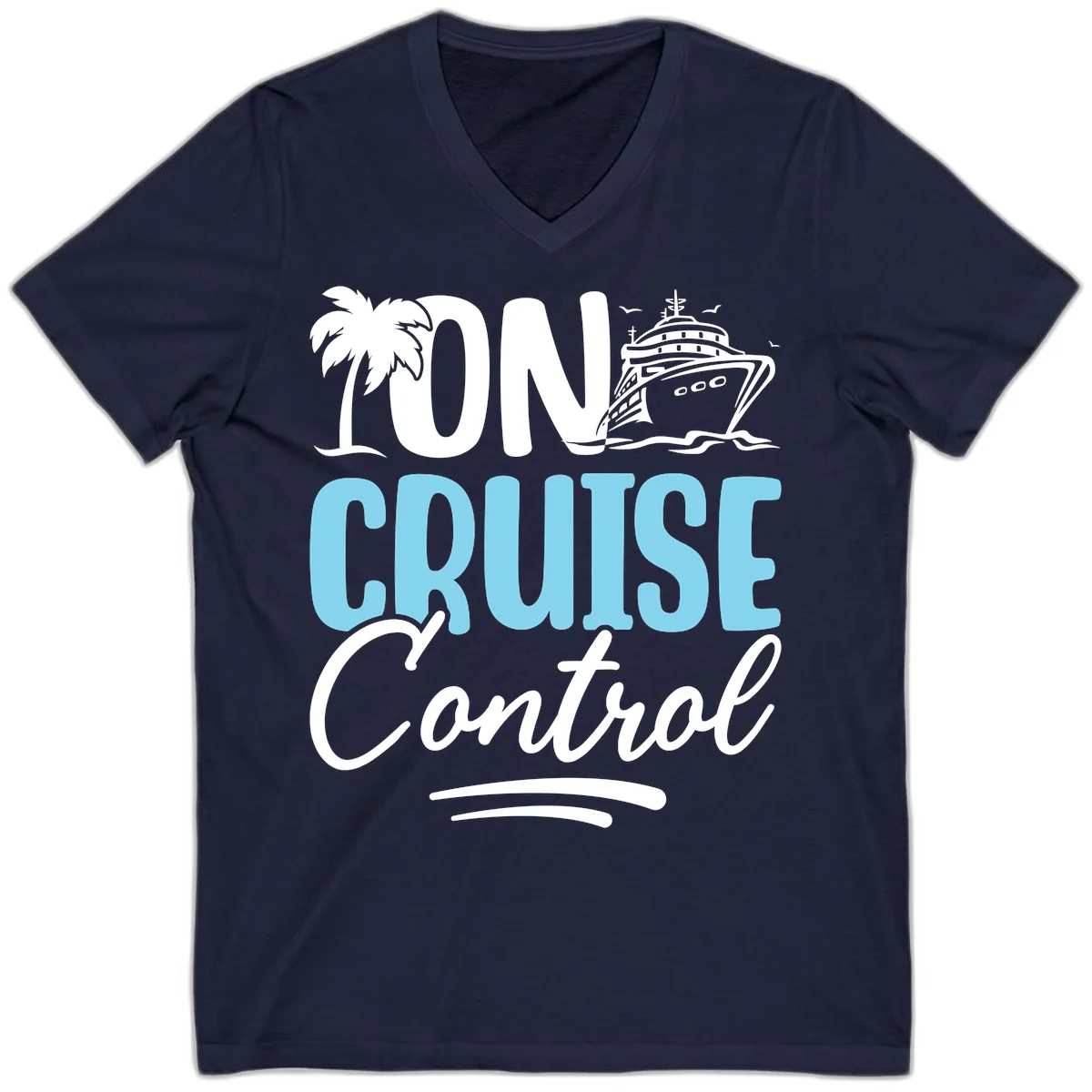 On Cruise Control V-Neck in Navy
