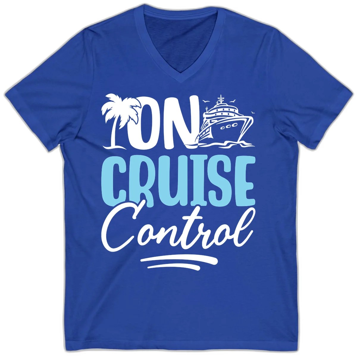 On Cruise Control V-Neck in True Royal