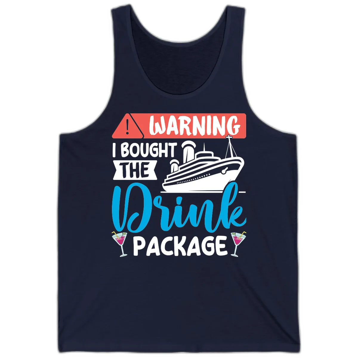 Warning I Bought The Cruise Wine Package Tank in Navy