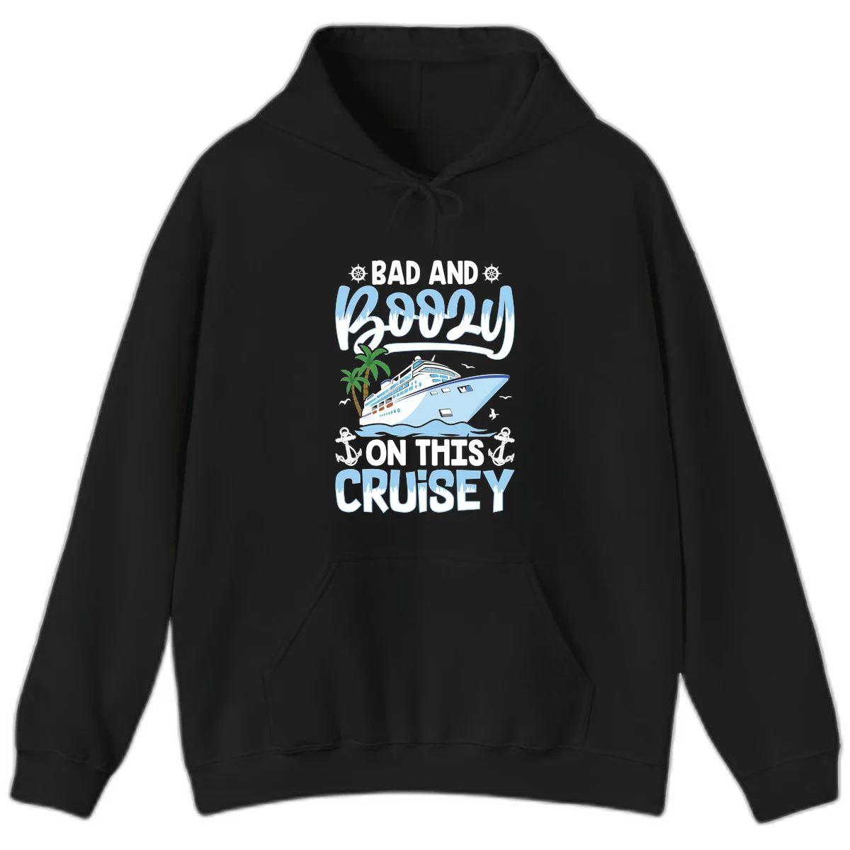 Bad And Knotty On This Cruise Hoodie in Black