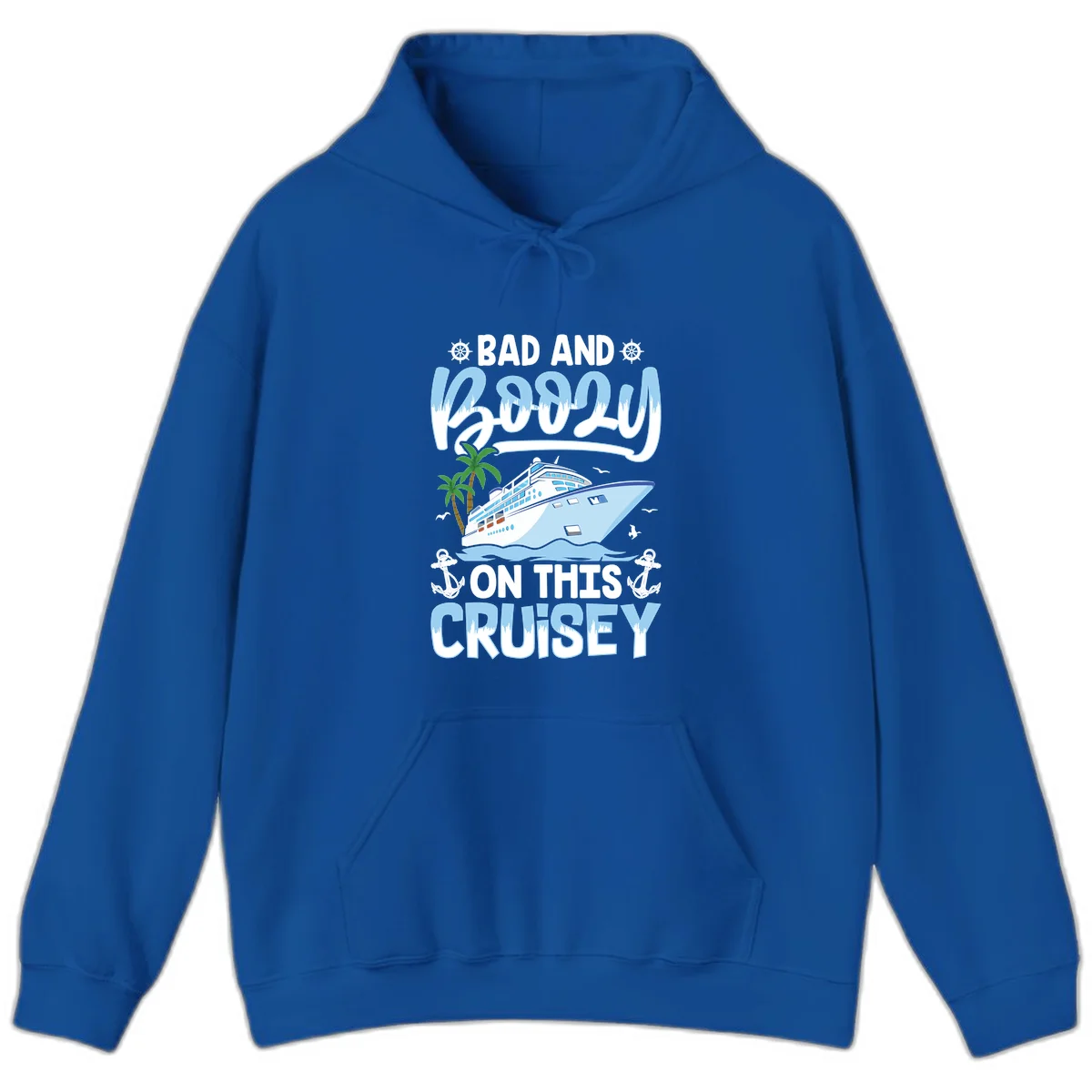 Bad And Knotty On This Cruise Hoodie in Royal