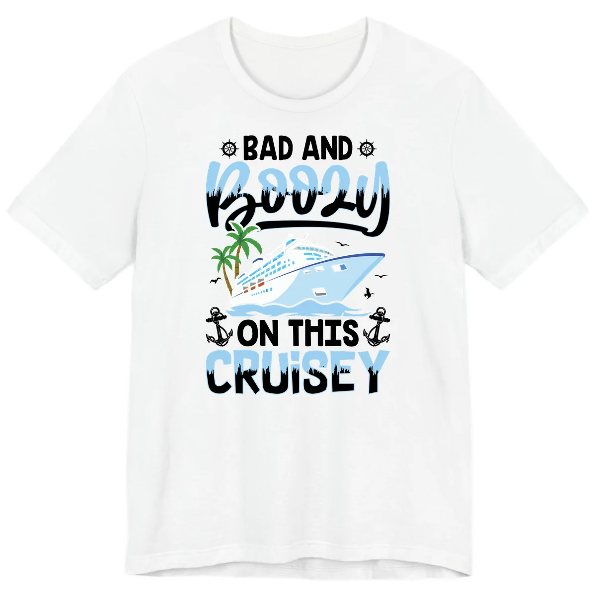 Bad And Knotty On This Cruise Premium T-Shirt in White
