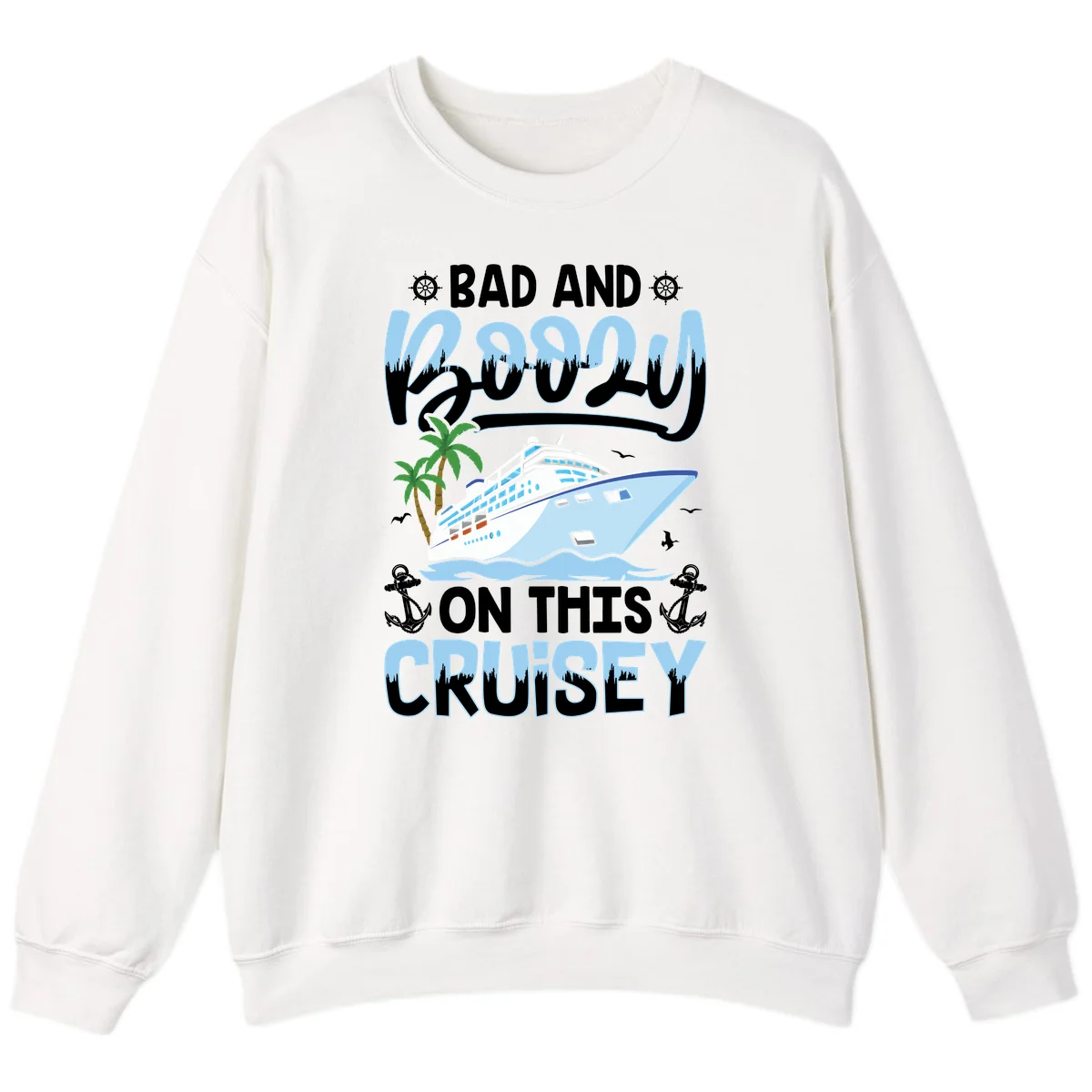 Bad And Knotty On This Cruise Sweatshirt in White