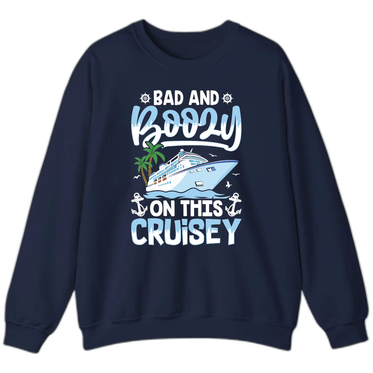 Bad And Knotty On This Cruise Sweatshirt in Navy