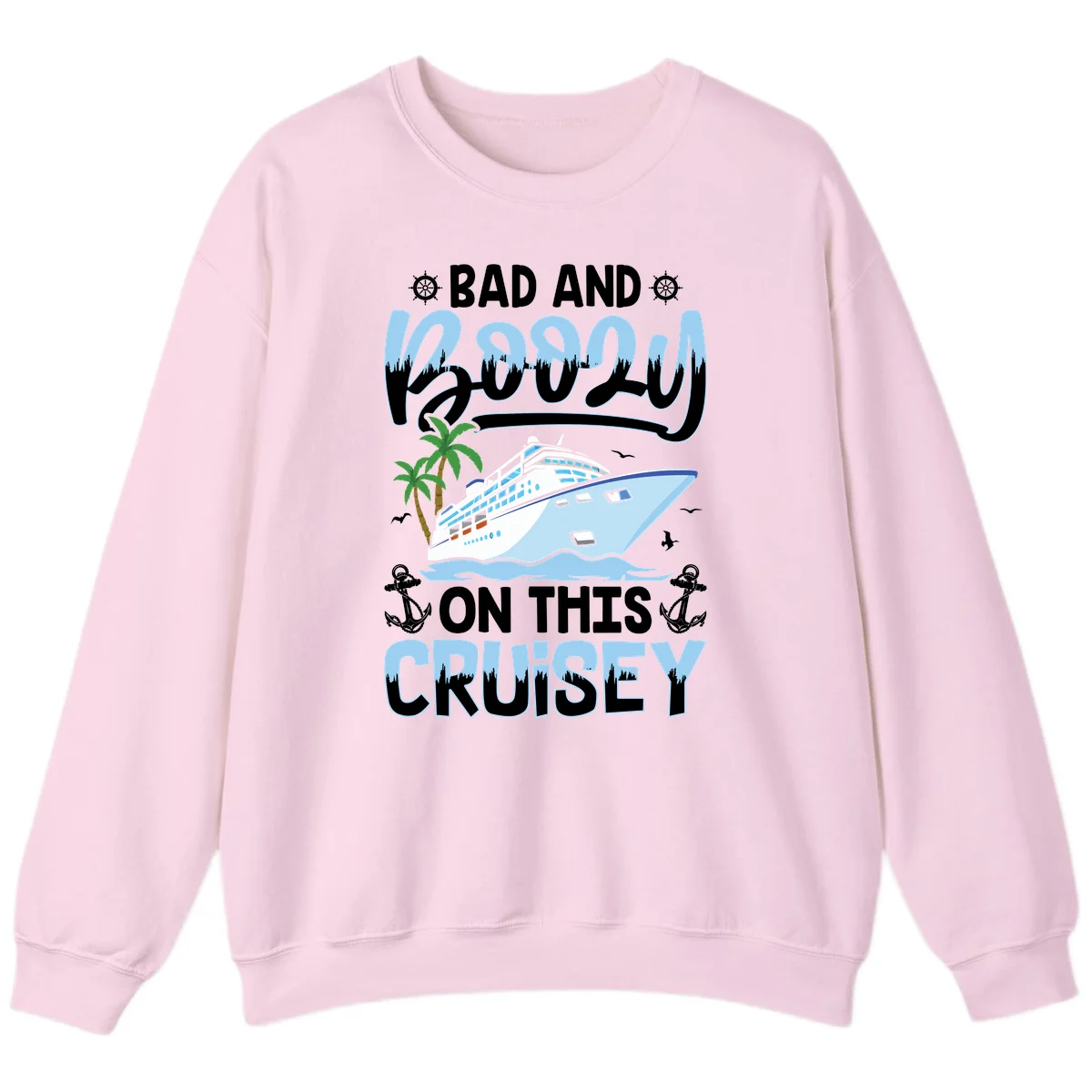 Bad And Knotty On This Cruise Sweatshirt in Light Pink