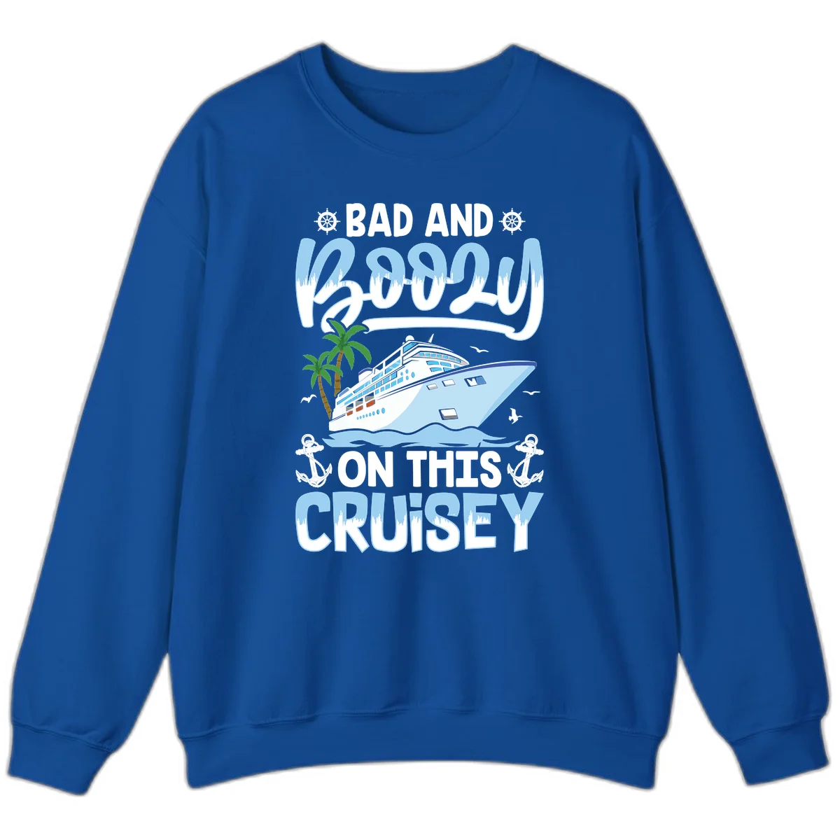 Bad And Knotty On This Cruise Sweatshirt in Royal