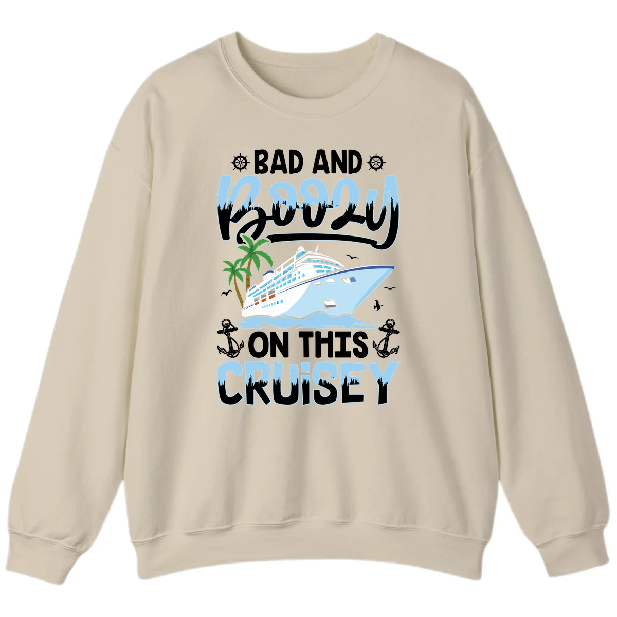 Bad And Knotty On This Cruise Sweatshirt in Sand