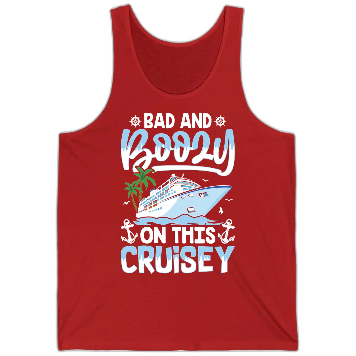 Bad And Knotty On This Cruise Tank in Red