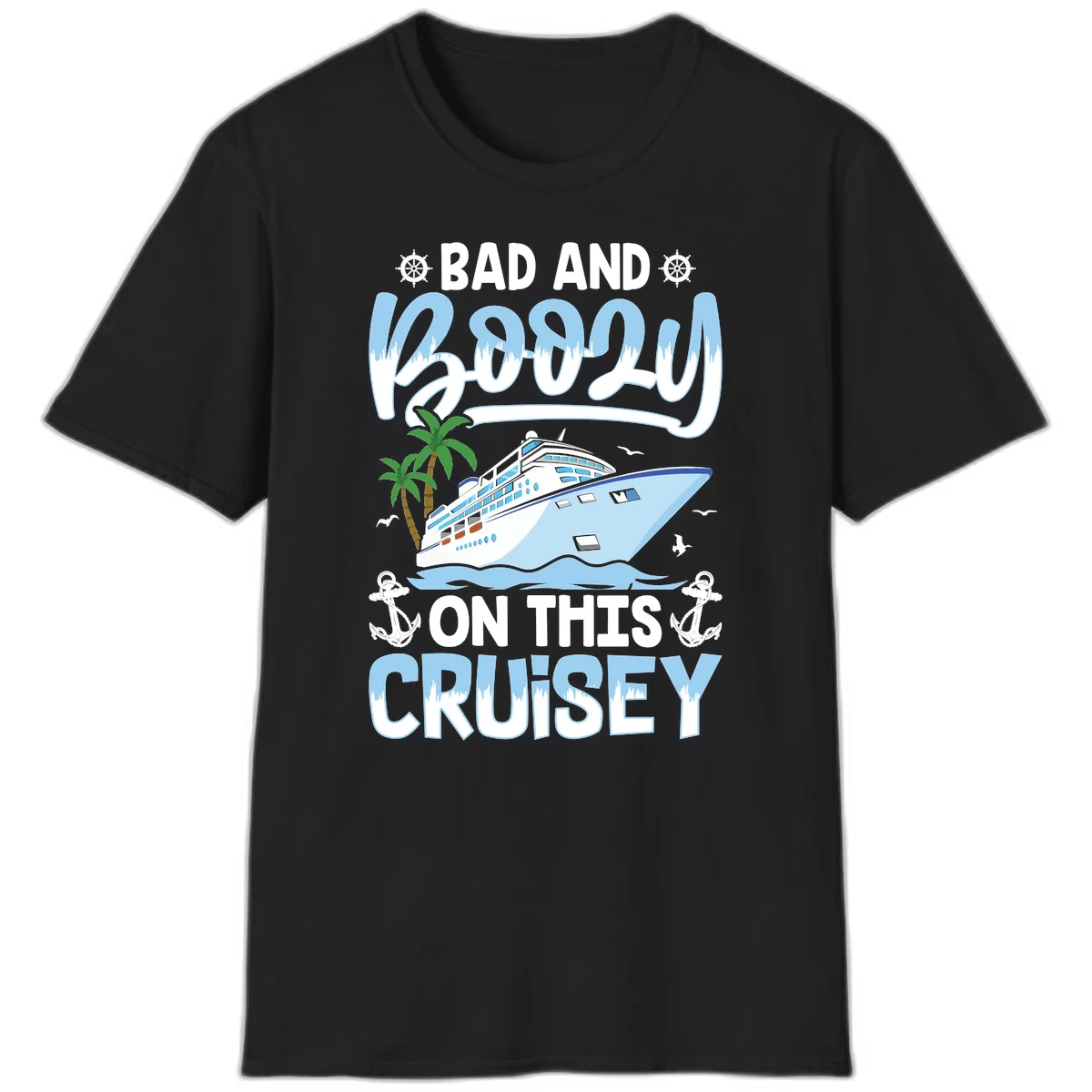 Bad And Knotty On This Cruise T-Shirt in Black