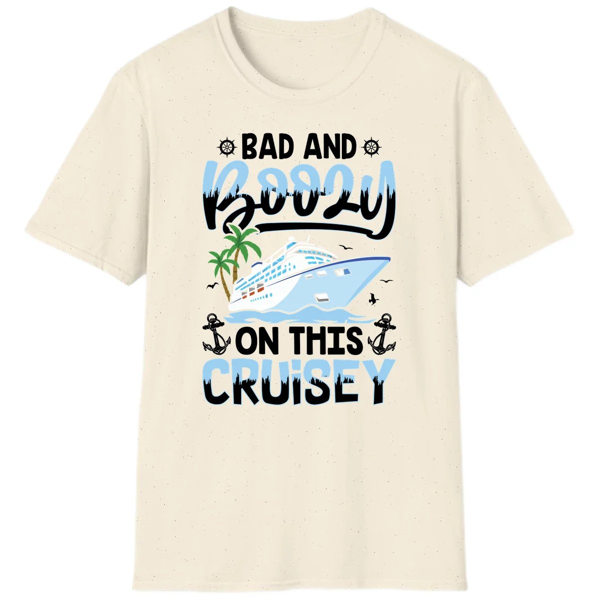 Bad And Knotty On This Cruise T-Shirt in Natural