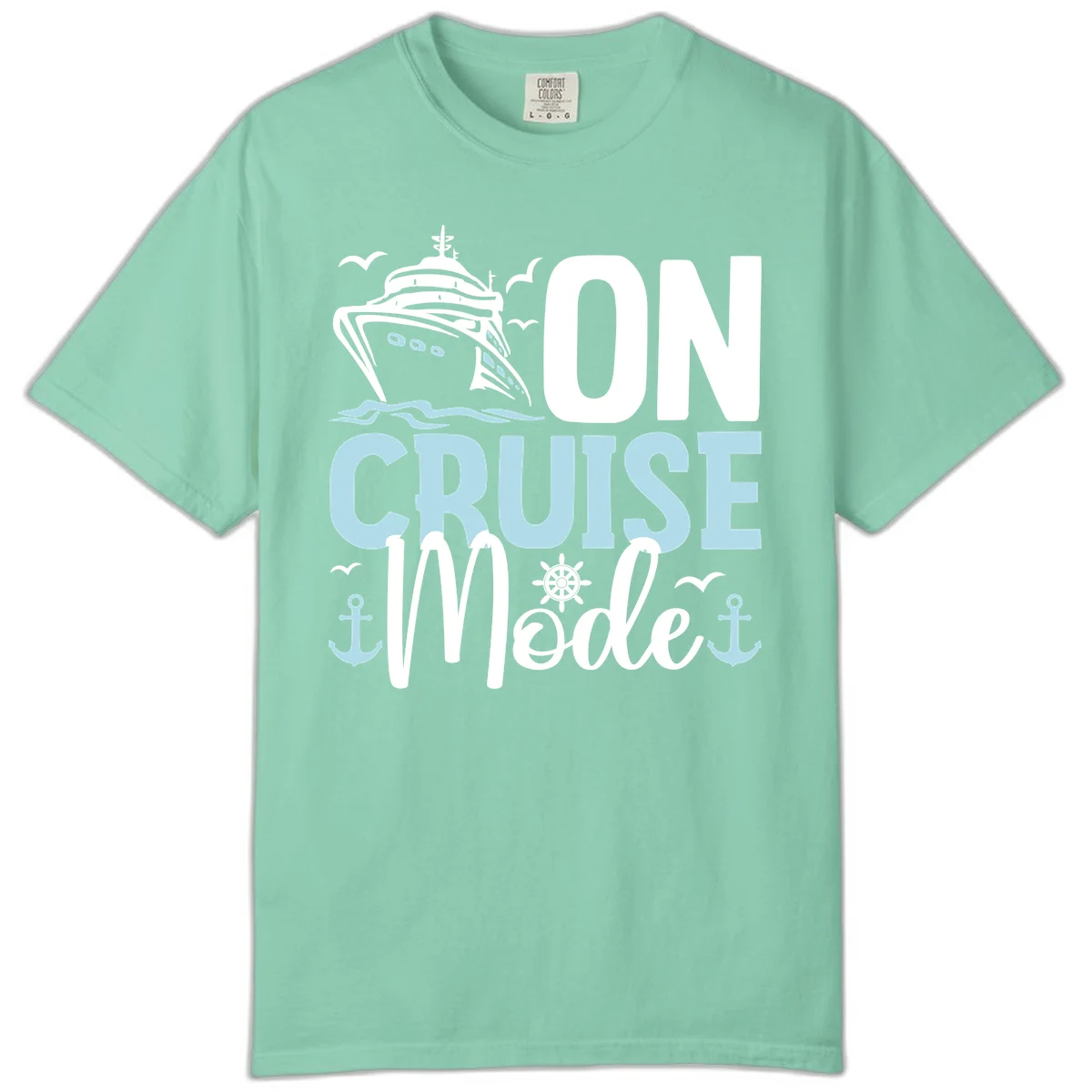 On Cruise Mode Comfort Colors T-Shirt in Island Reef