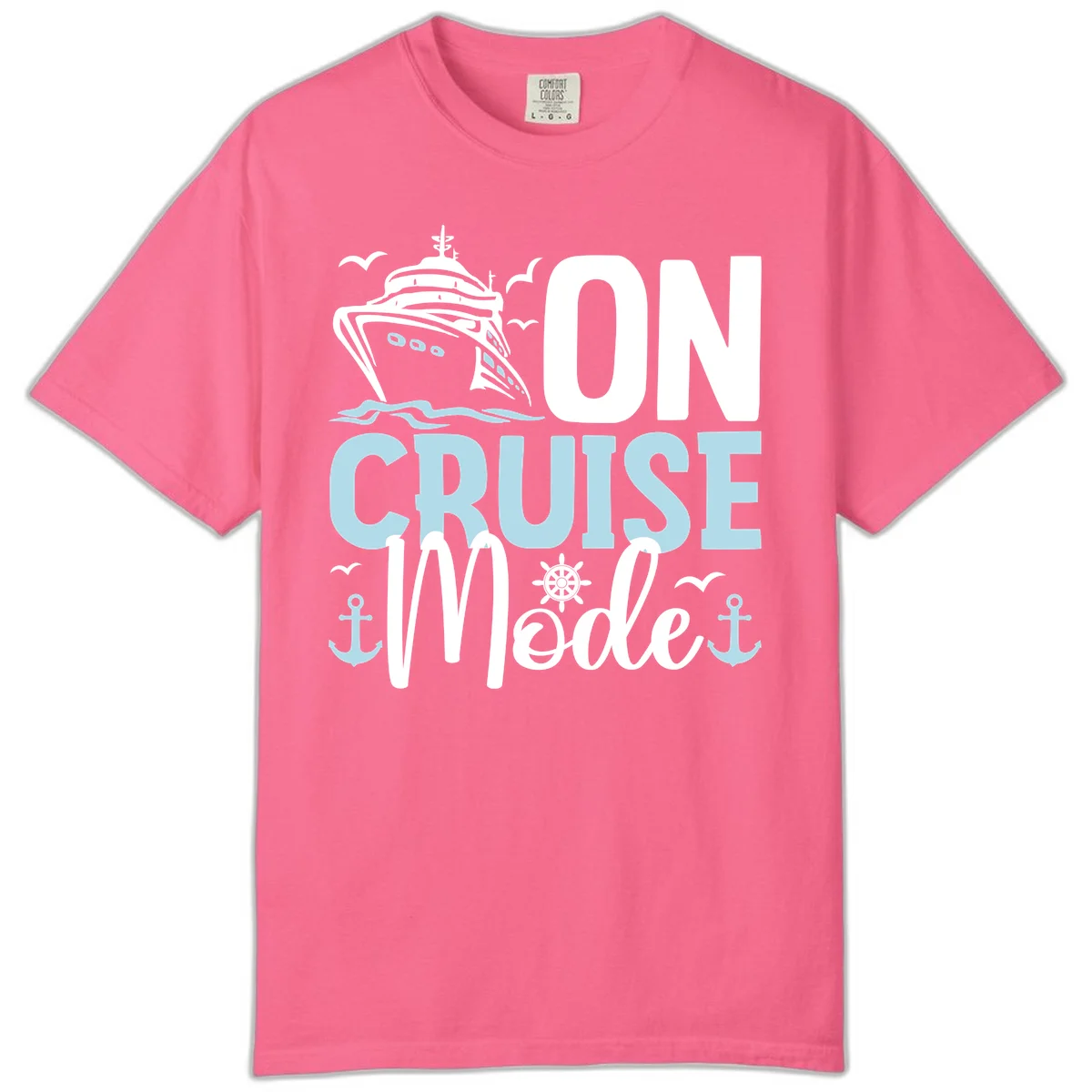 On Cruise Mode Comfort Colors T-Shirt in Crunchberry