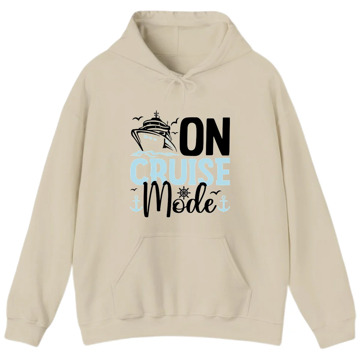On Cruise Mode Vacation Hoodie in Sand
