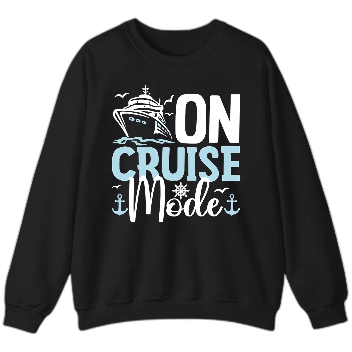 On Cruise Mode Crewneck Sweatshirt in Black
