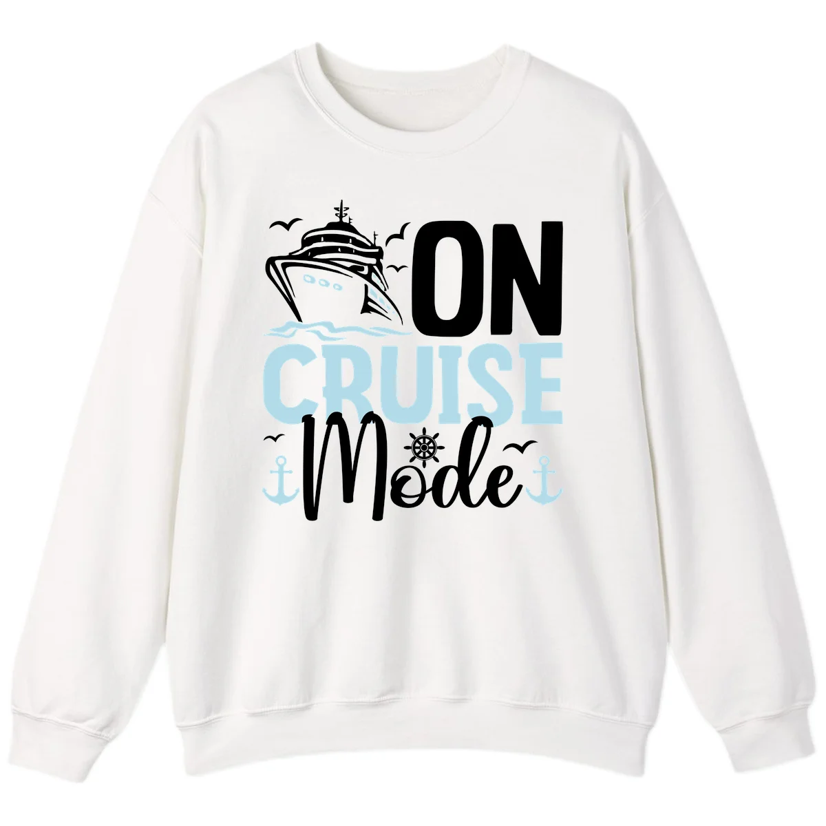 On Cruise Mode Crewneck Sweatshirt in White