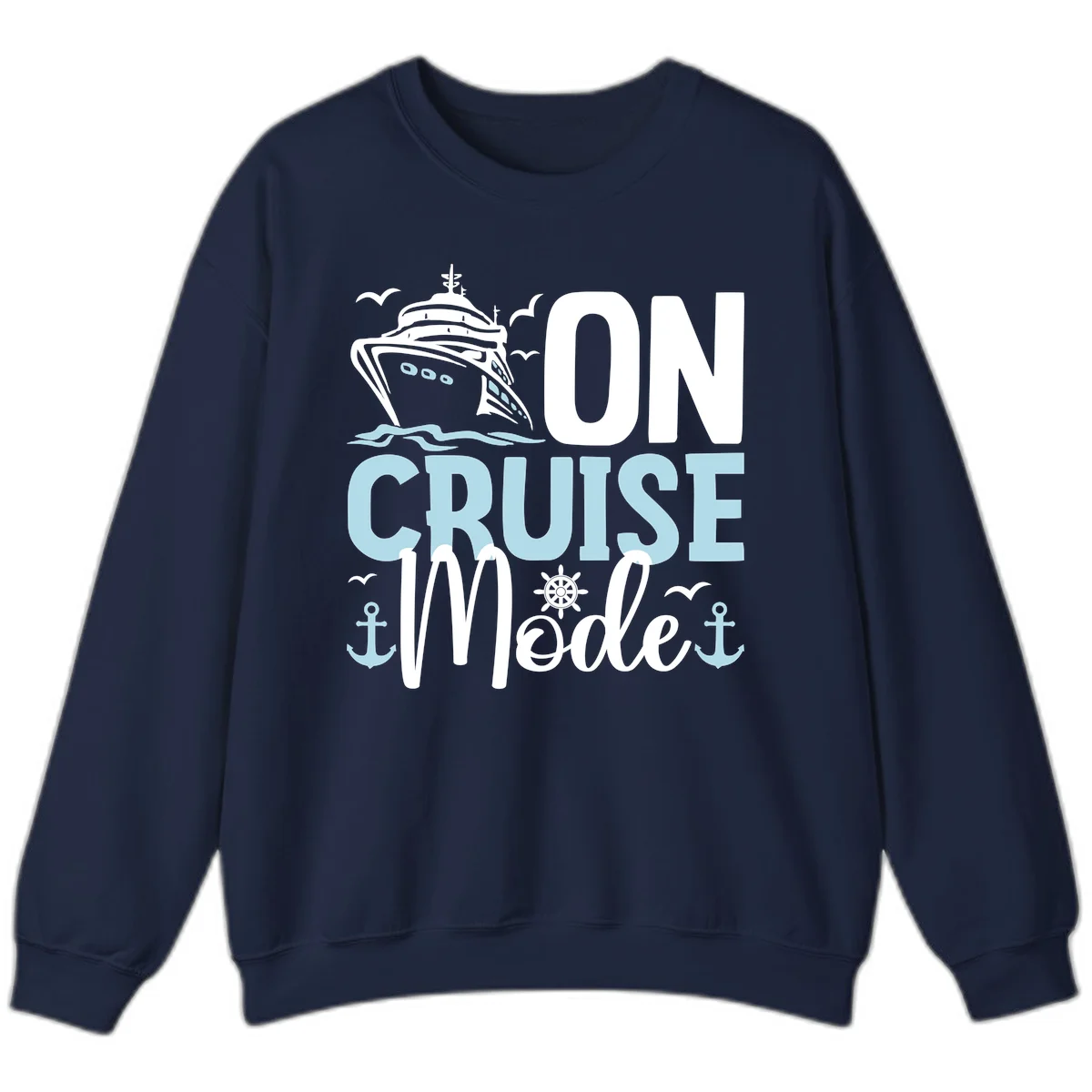 On Cruise Mode Crewneck Sweatshirt in Navy