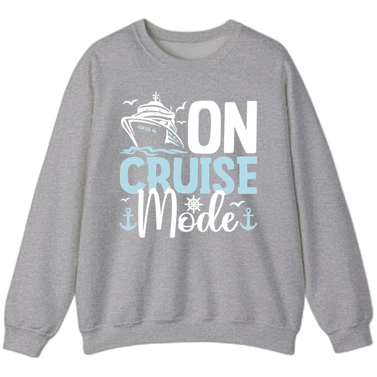 On Cruise Mode Crewneck Sweatshirt in Sport Grey