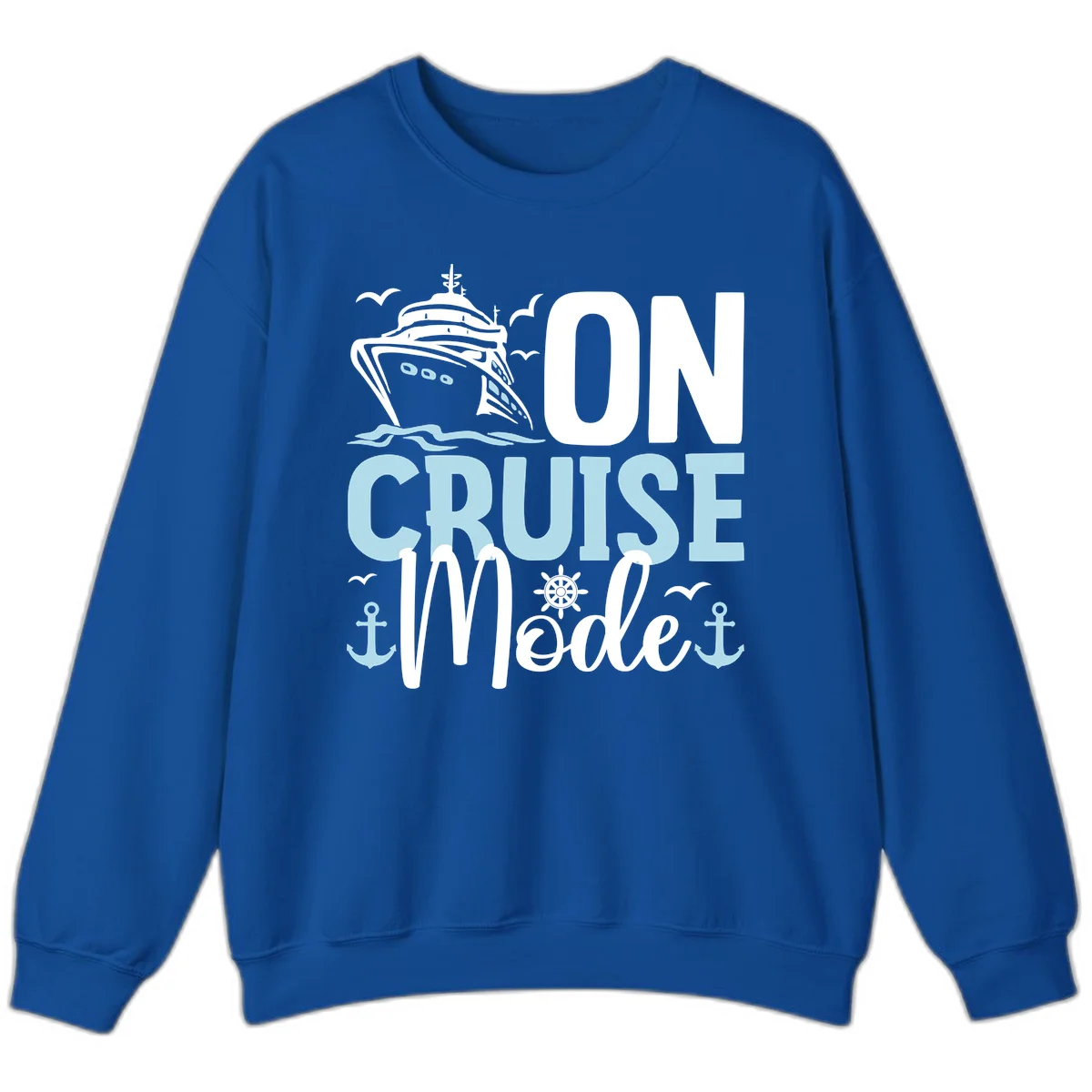 On Cruise Mode Crewneck Sweatshirt in Royal