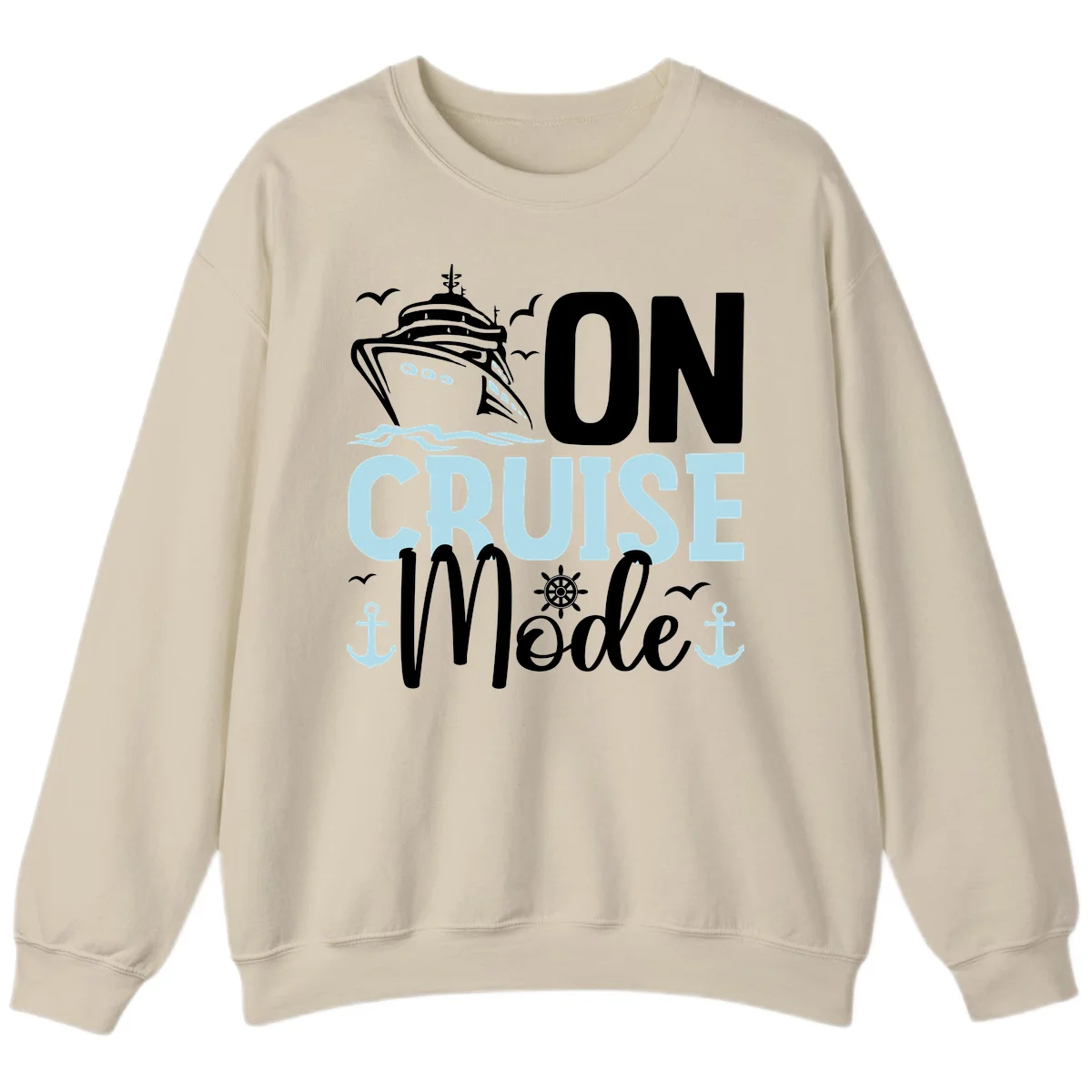 On Cruise Mode Crewneck Sweatshirt in Sand