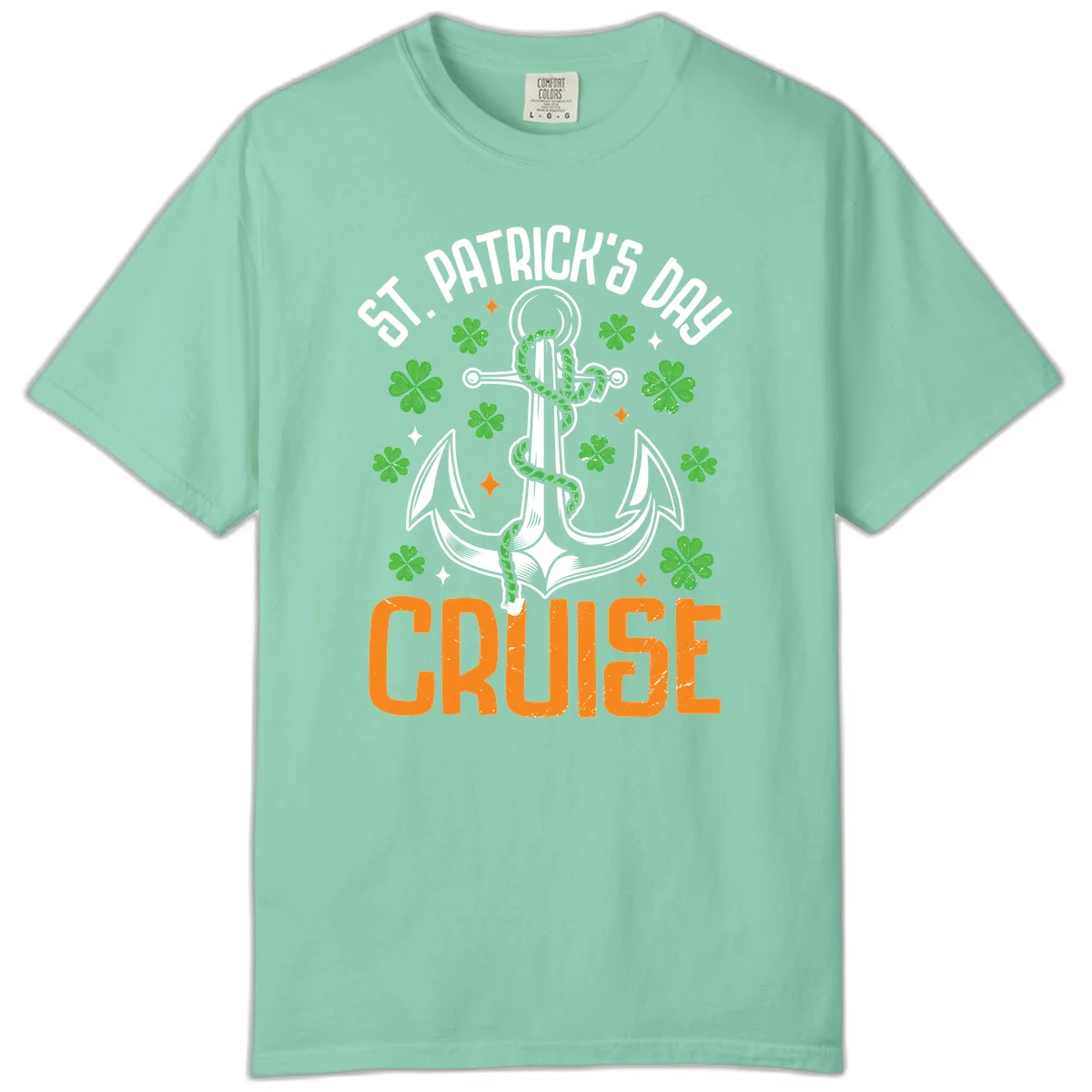 St. Patrick's Day Cruise Comfort Color Tee in Island Reef