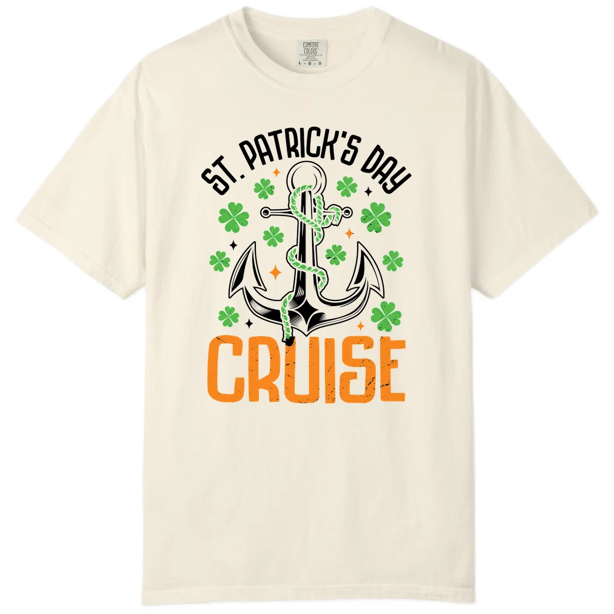 St. Patrick's Day Cruise Comfort Color Tee in Ivory