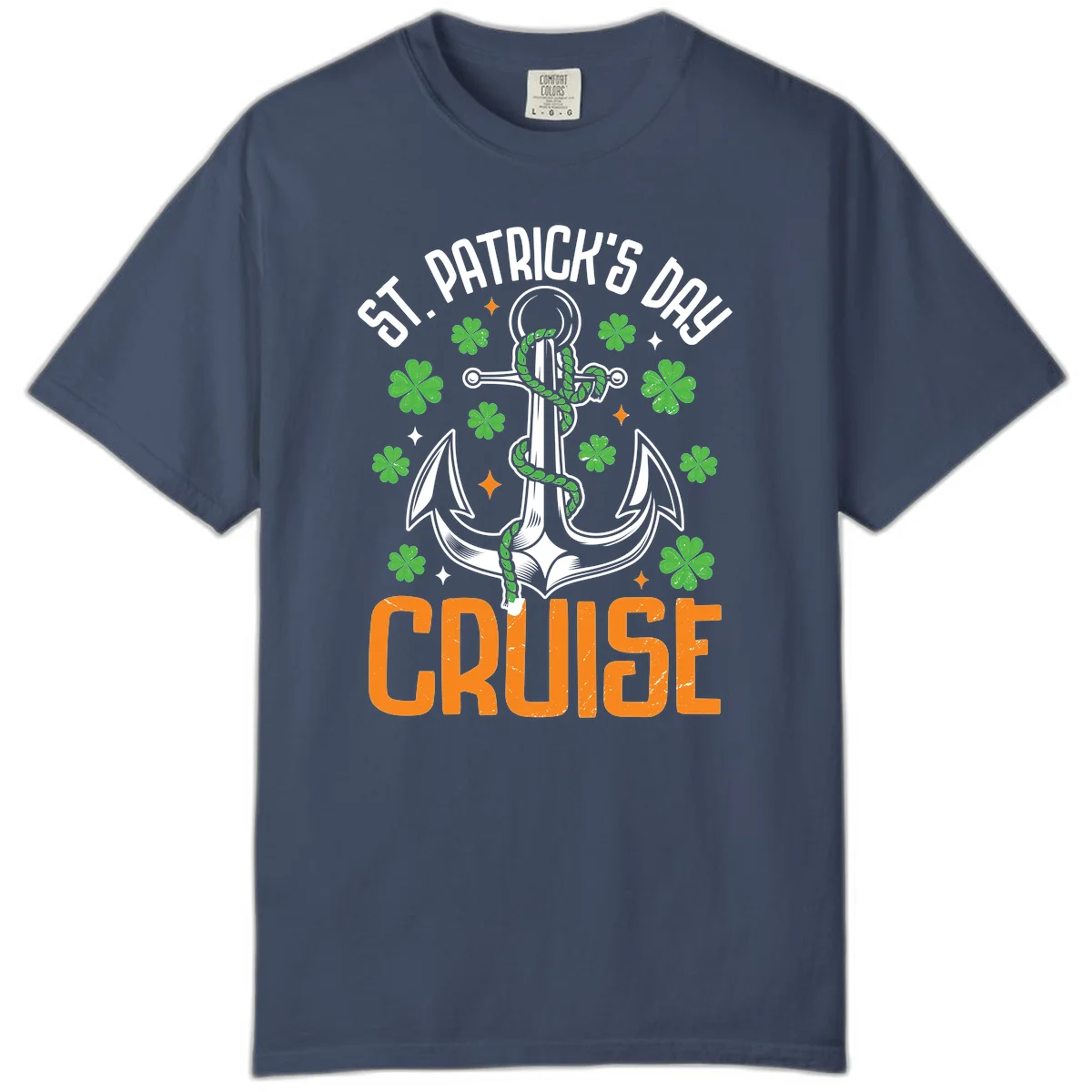St. Patrick's Day Cruise Comfort Color Tee in Midnight