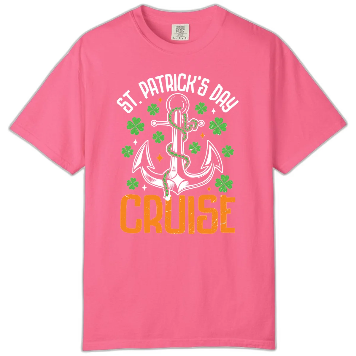 St. Patrick's Day Cruise Comfort Color Tee in Crunchberry