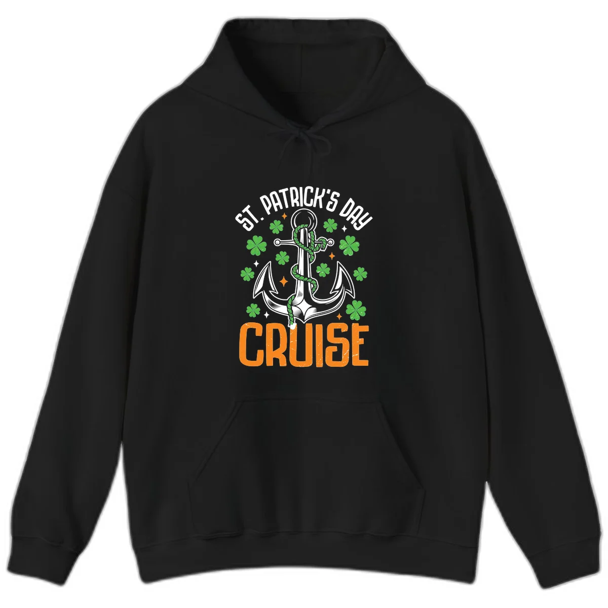 St. Patrick's Day Cruise Hoodie in Black