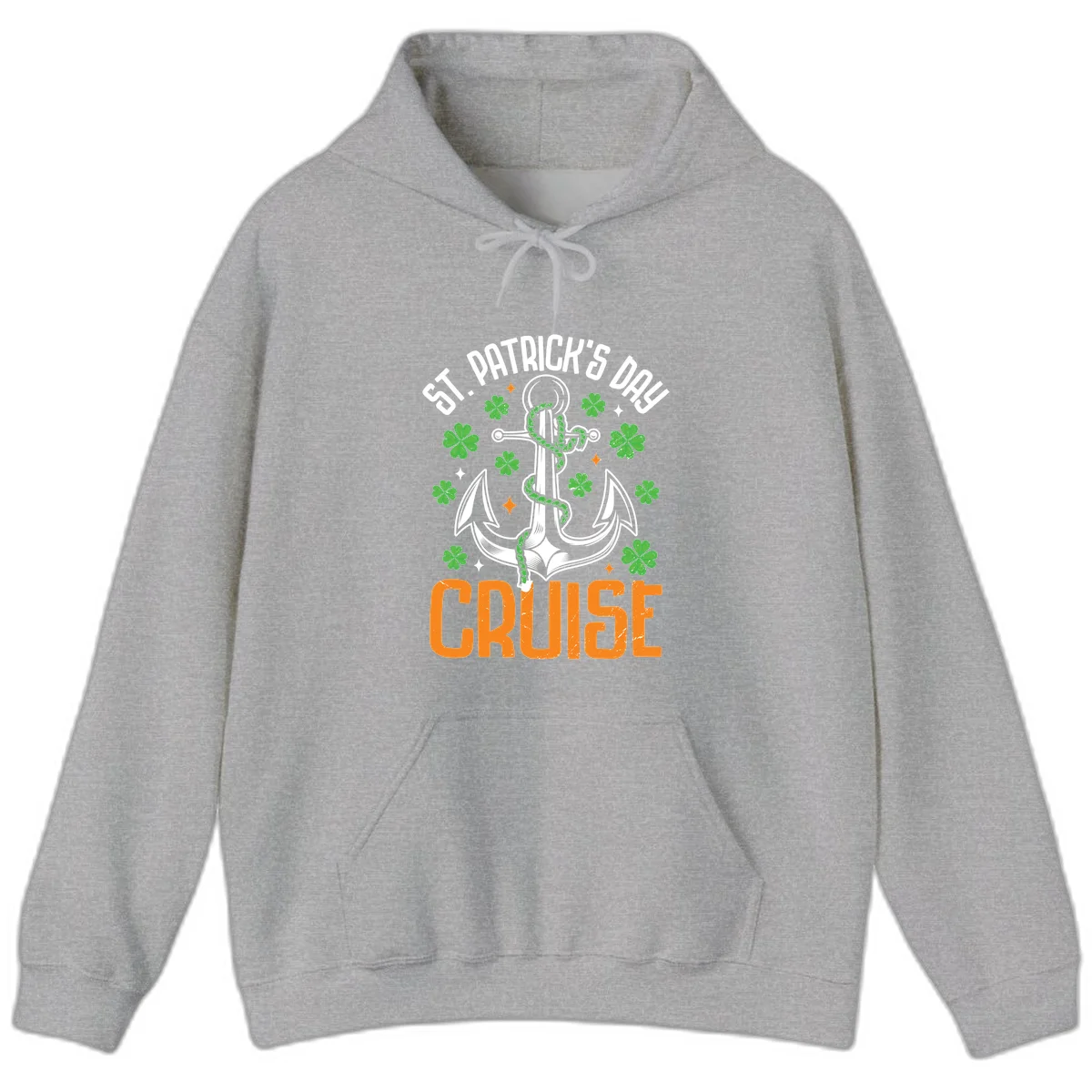 St. Patrick's Day Cruise Hoodie in Sport Grey