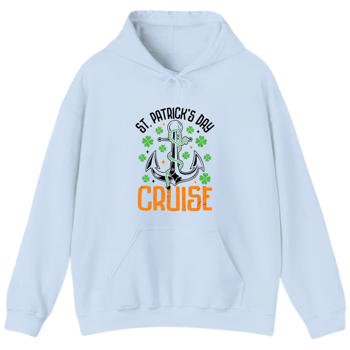 St. Patrick's Day Cruise Hoodie in Light Blue