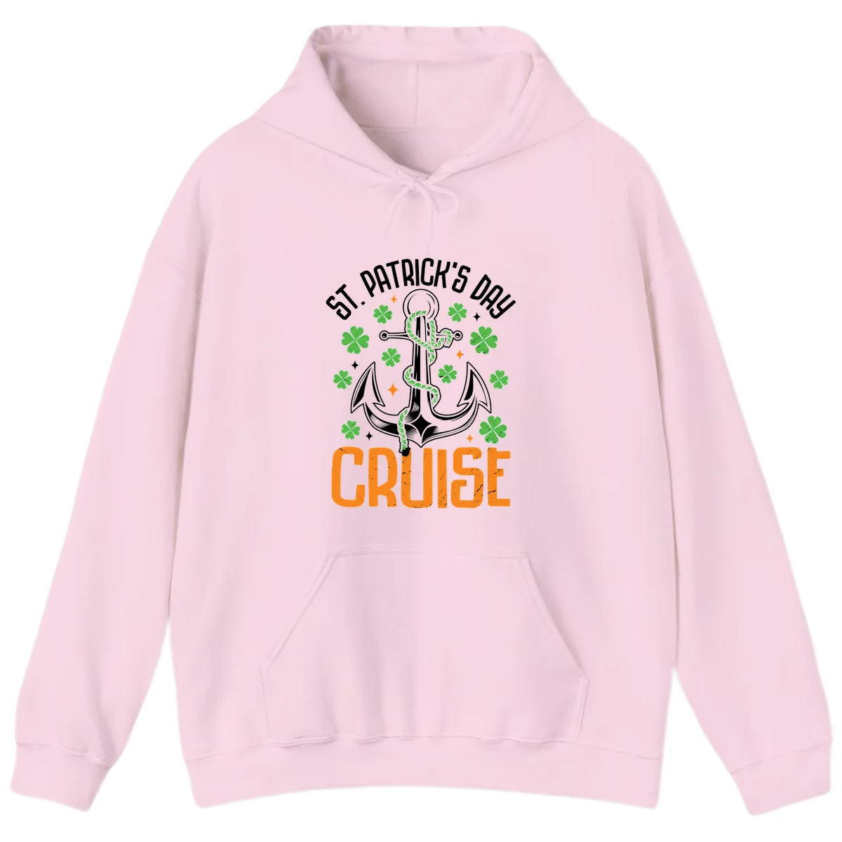 St. Patrick's Day Cruise Hoodie in Light Pink