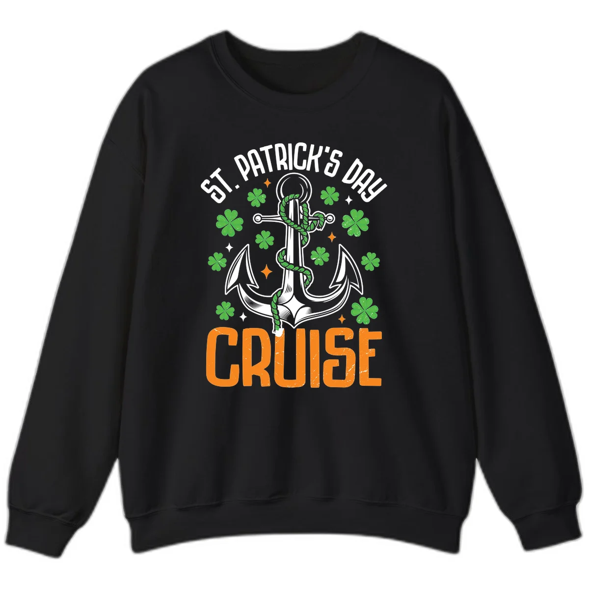 St. Patrick's Day Cruise Sweatshirt in Black