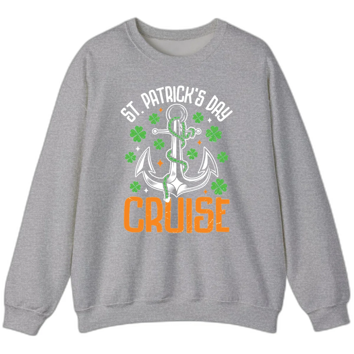 St. Patrick's Day Cruise Sweatshirt in Sport Grey