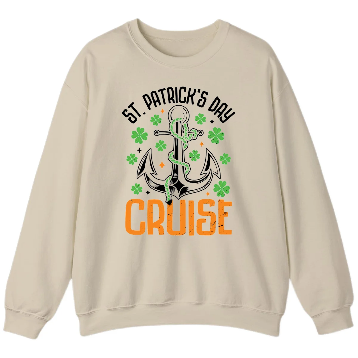 St. Patrick's Day Cruise Sweatshirt in Sand