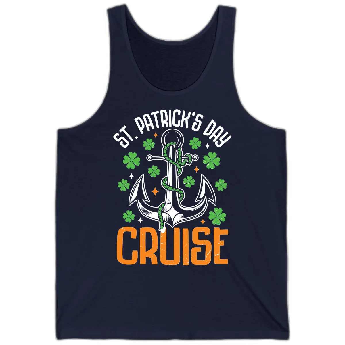 St. Patrick's Day Cruise Tank Top in Navy