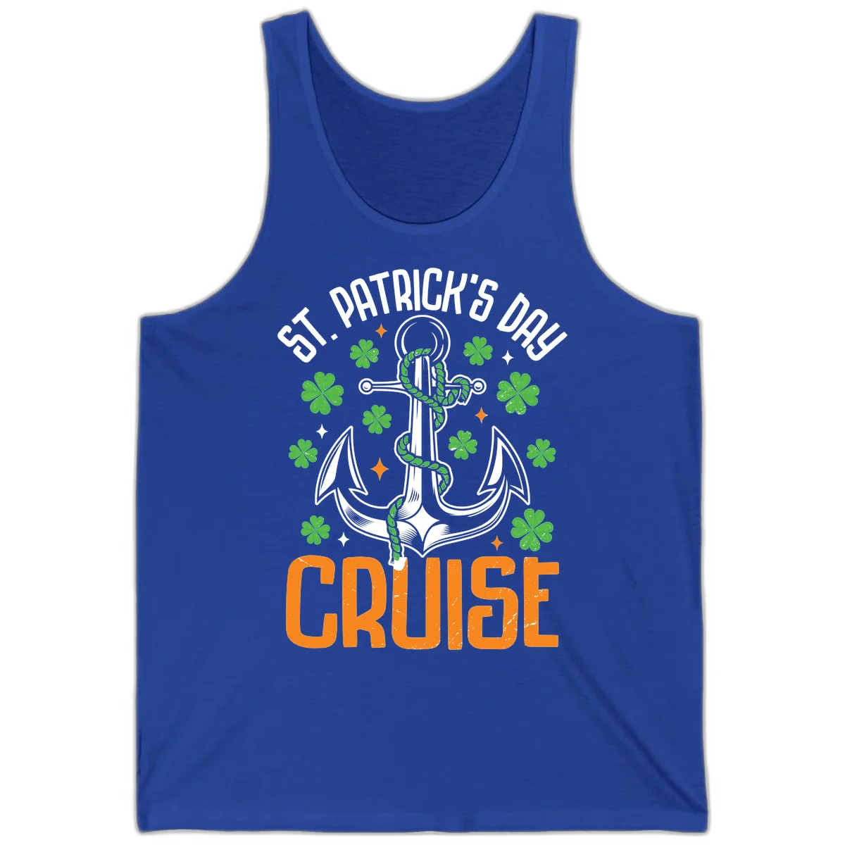 St. Patrick's Day Cruise Tank Top in True Royal